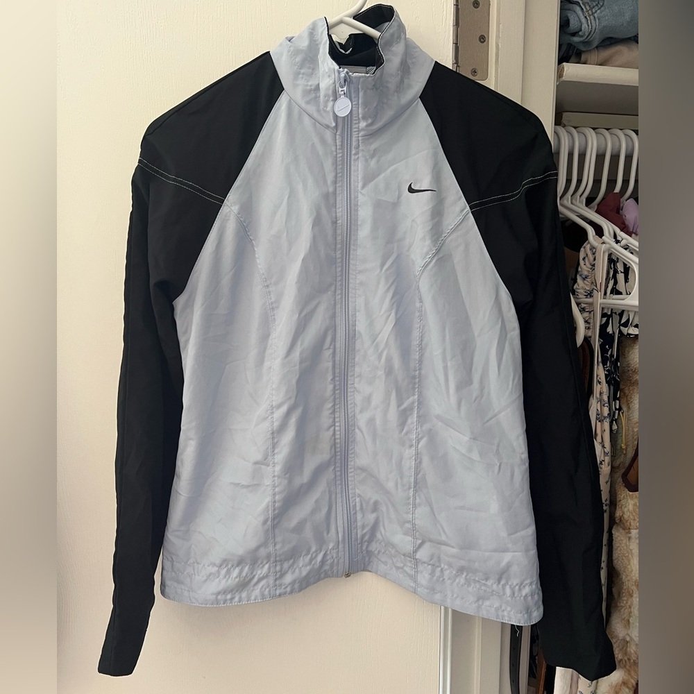 Nike Women's Black and Light Blue Jacket